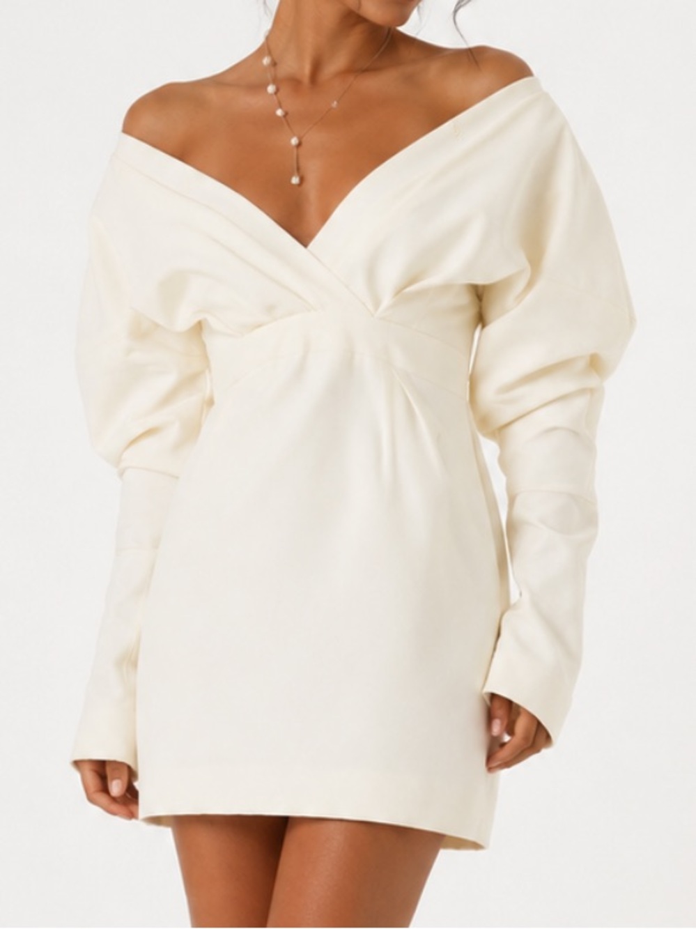 Danielle Frankel - Mini Berthe Off the Shoulder Mini Dress - Size 6